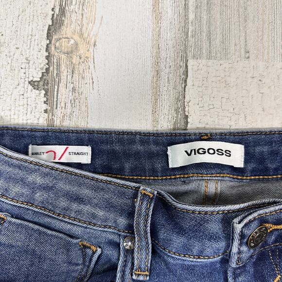 Vigoss “Marley” Straight Leg Jeans – Medium Wash Distressed – Size 31 – MSRP $74 - Picture 3 of 8